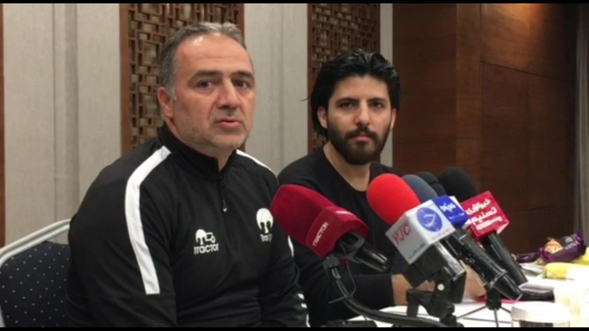 اختصاصی/ صحبتهای مربی تراکتور در نشست خبری پیش از بازی مقابل سایپا