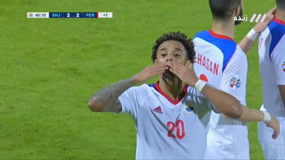 گل دوم الشارجه به پرسپولیس (مندز)