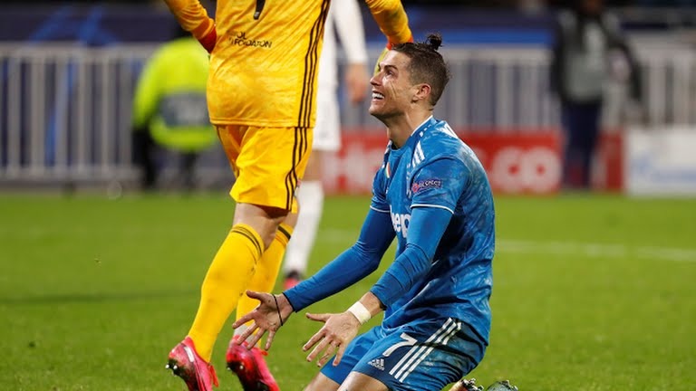 عملکرد کریستیانو رونالدو در بازی لیون 1-0 یوونتوس