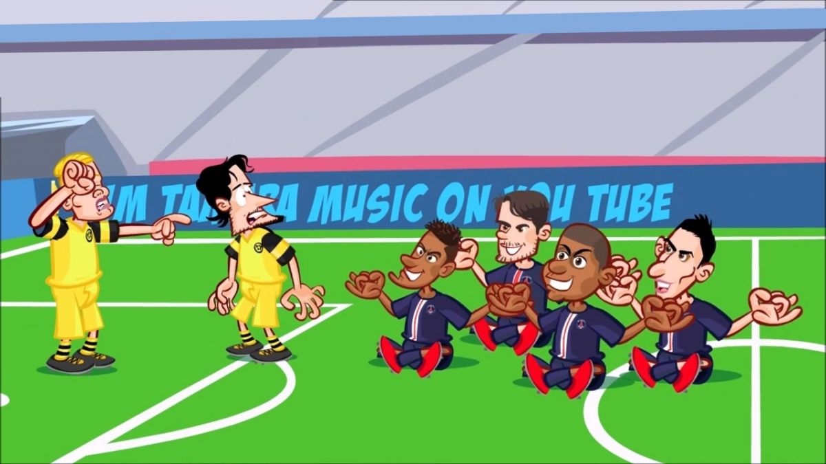 انیمیشن طنز بازی پاری سن ژرمن 2-0 دورتموند