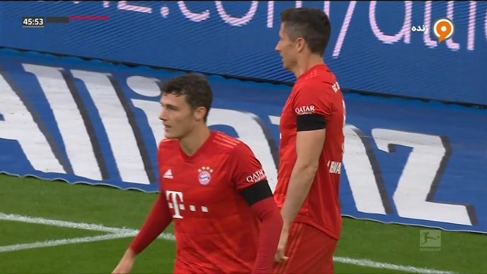 گل سوم بایرن مونیخ به فرانکفورت (لواندوفسکی)