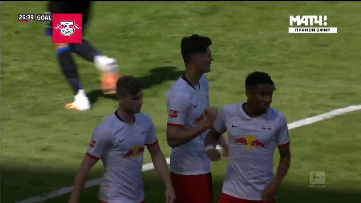 گل اول آربی لایپزیش به پادربورن (شیک)