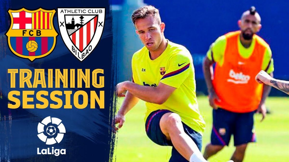 تمرین بارسلونا برای تقابل با اتلتیک بیلبائو