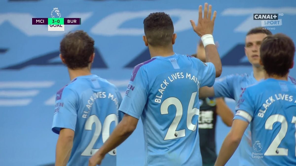 گل سوم منچسترسیتی به برنلی (دبل محرز - پنالتی)