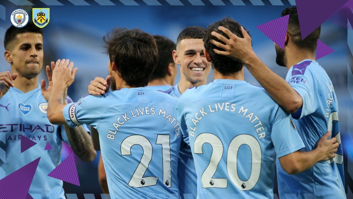 خلاصه بازی منچسترسیتی 5-0 برنلی (دبل فودن و محرز)