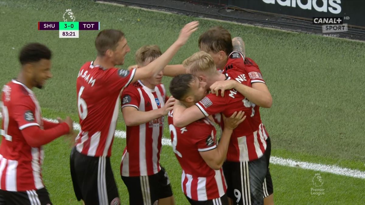 گل سوم شفیلد یونایتد به تاتنهام (الیور مک برنی)