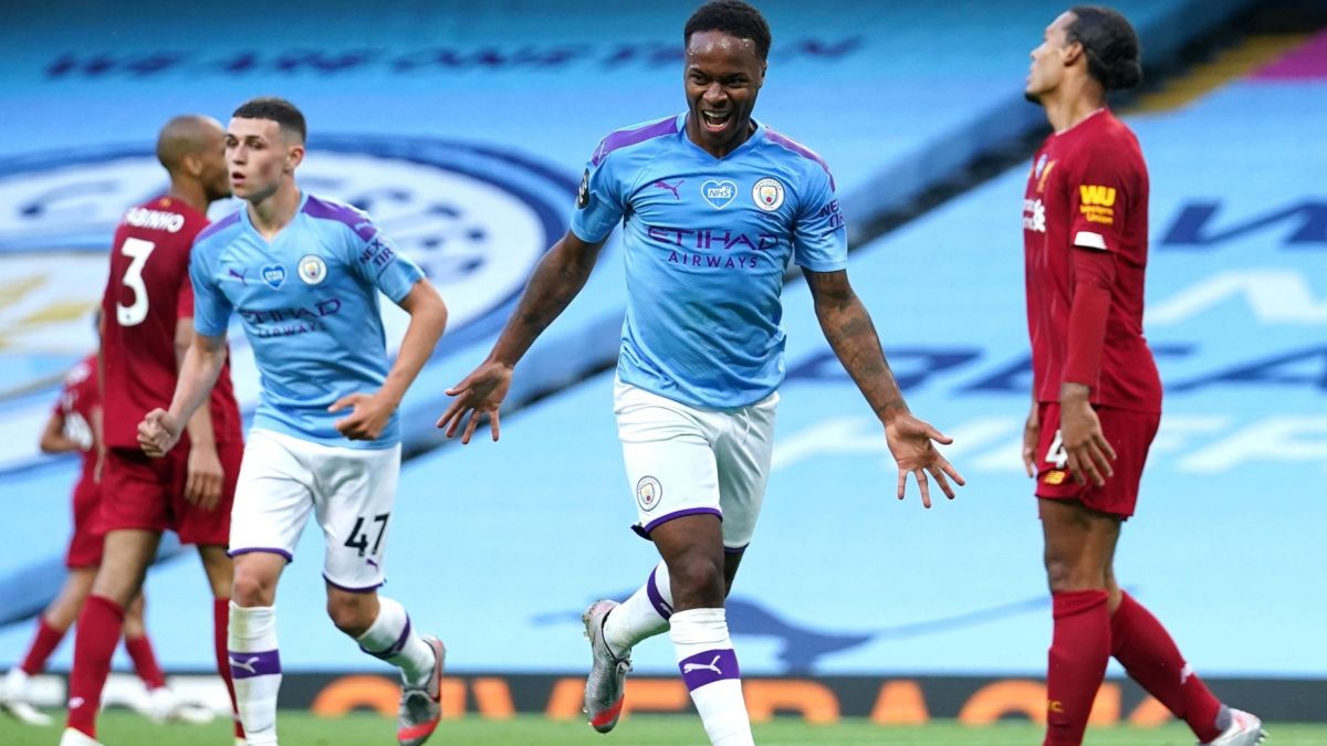 گل دوم منچستر سیتی به لیورپول (استرلینگ)