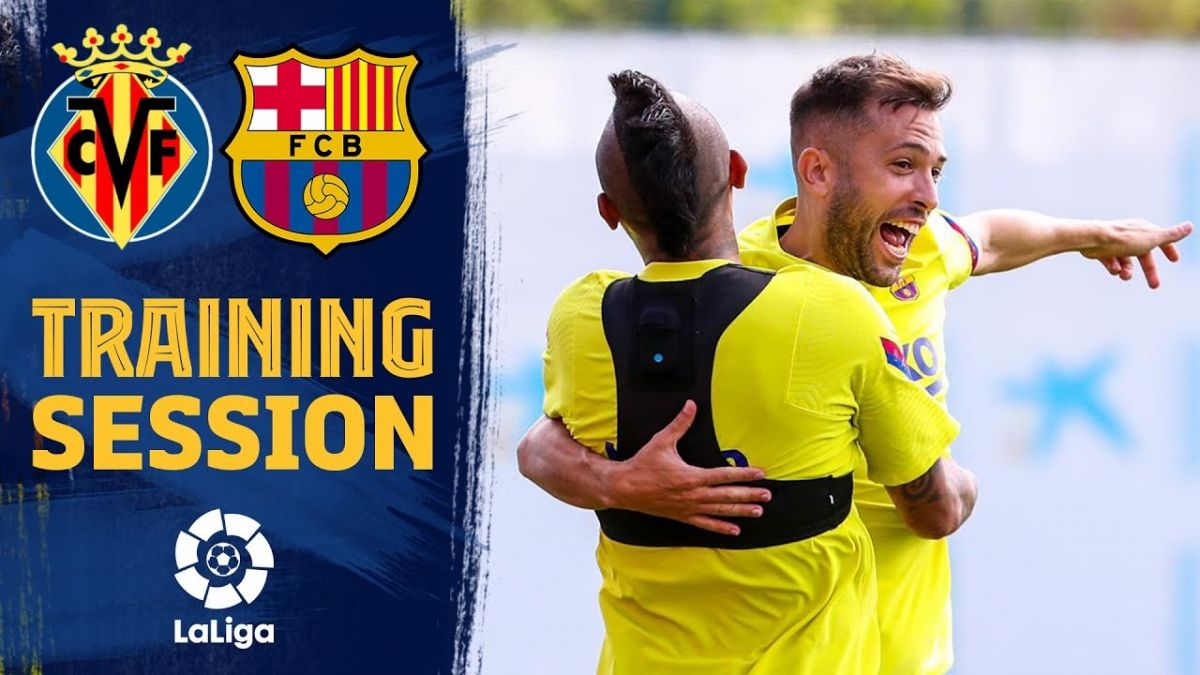 تمرین بارسلونا برای بازی با ویارئال (14 تیر)