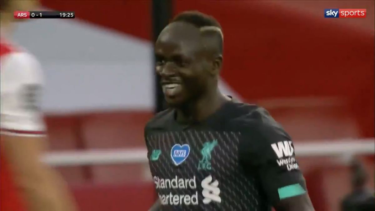 گل اول لیورپول به آرسنال (مانه)