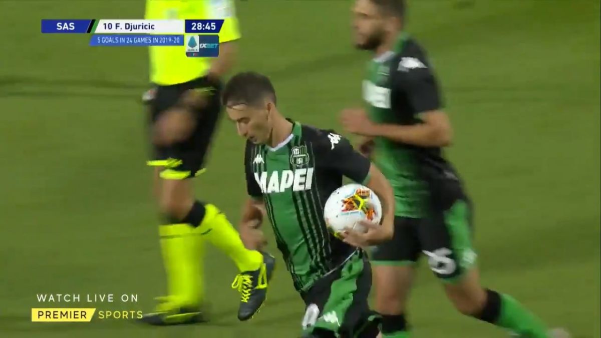 گل اول ساسولو به یوونتوس (دوریچیچ)