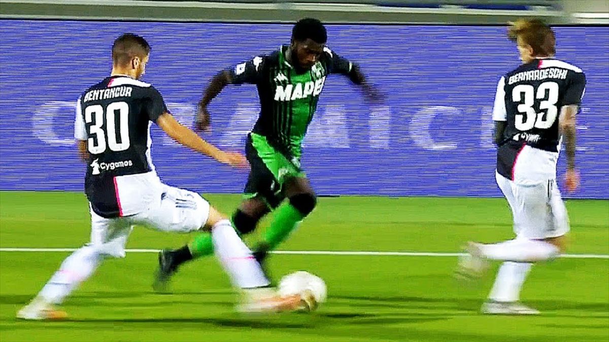 حرکات تکنیکی بازیکنان در بازی ساسولو 3-3 یوونتوس