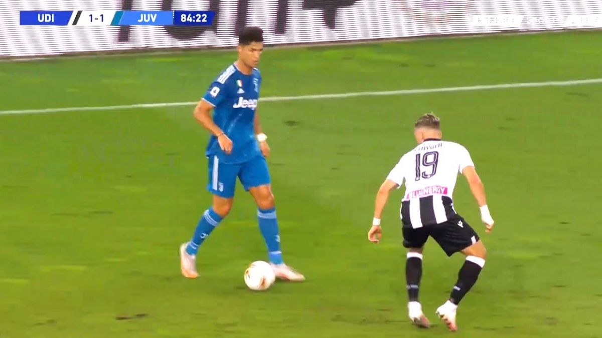 عملکرد کریستیانو رونالدو در بازی اودینزه 2-1 یوونتوس