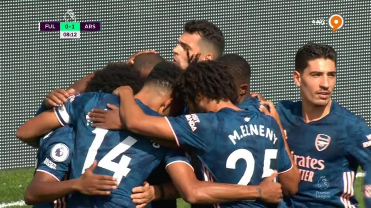 گل اول آرسنال به فولام (لاکازت)