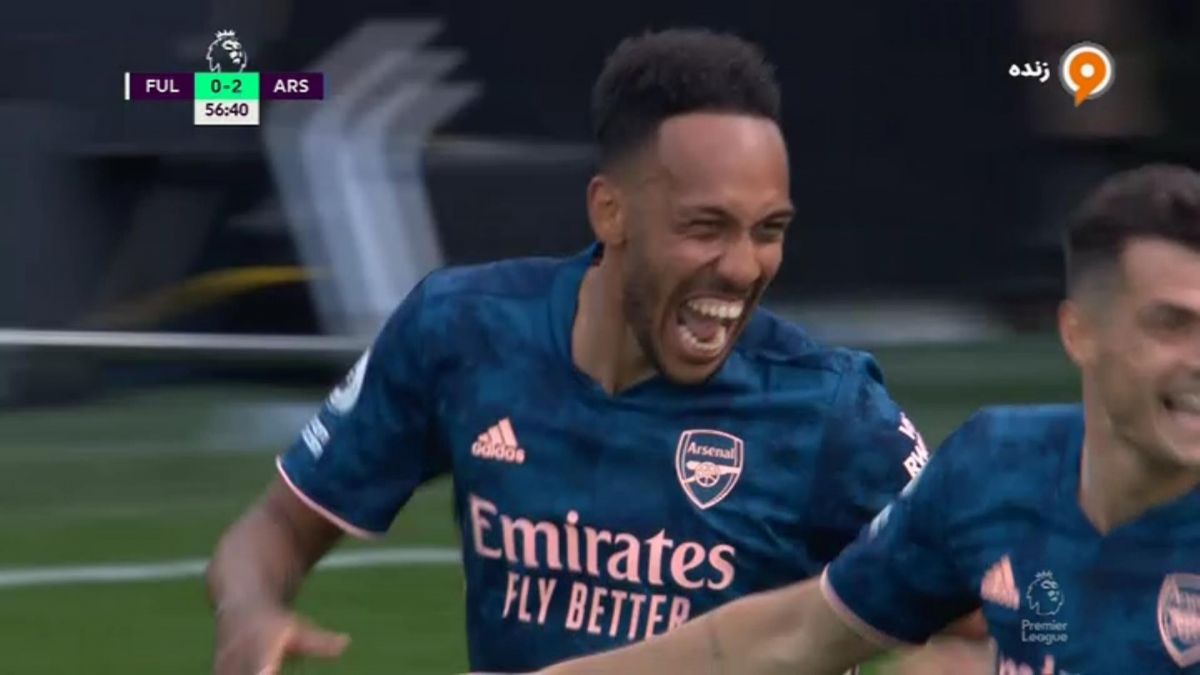 گل سوم آرسنال به فولام (گل زیبای اوبامیانگ)