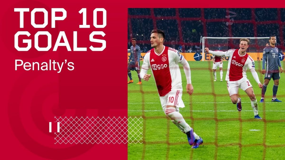 10 گل مهم و زیبای آژاکس از روی نقطه پنالتی