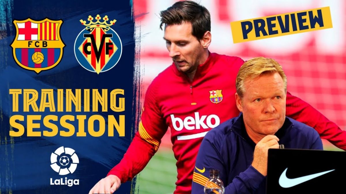 آخرین تمرین بارسلونا پیش از بازی با ویارئال (5 مهر)