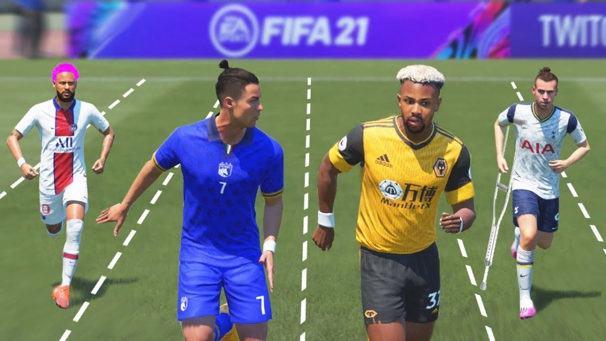 تست سرعت بازیکنان در بازی FIFA 2021
