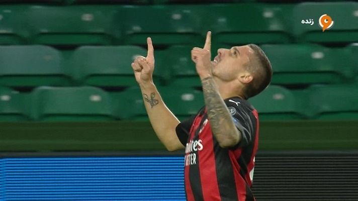 گل اول میلان به سلتیک (کرانیچ)