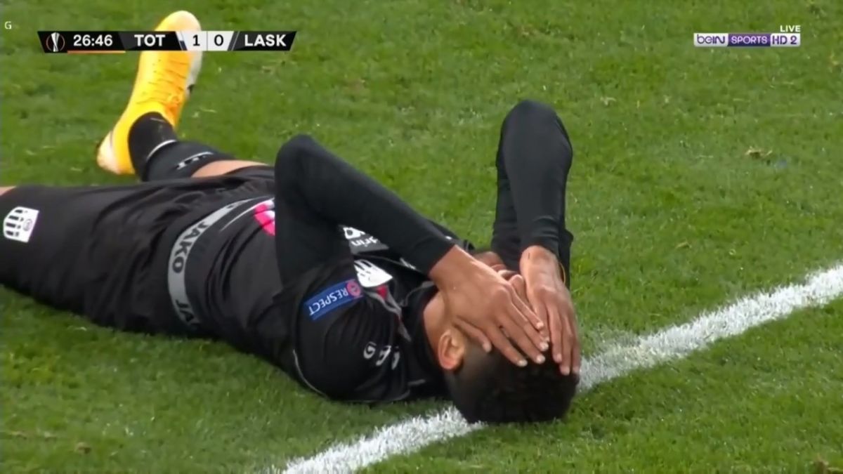 گل دوم تاتنهام به لاسک (گل به خودی)