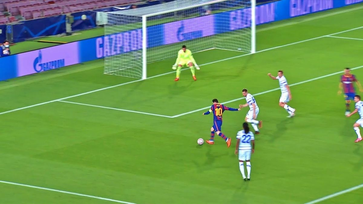 عملکرد لیونل مسی در بازی بارسلونا 2-1 دیناموکیف