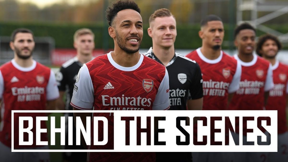 پشت صحنه عکس تیمی بازیکنان آرسنال