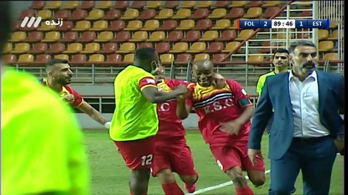 گل دوم فولاد خوزستان به استقلال (لوسیانو پریرا - پنالتی)