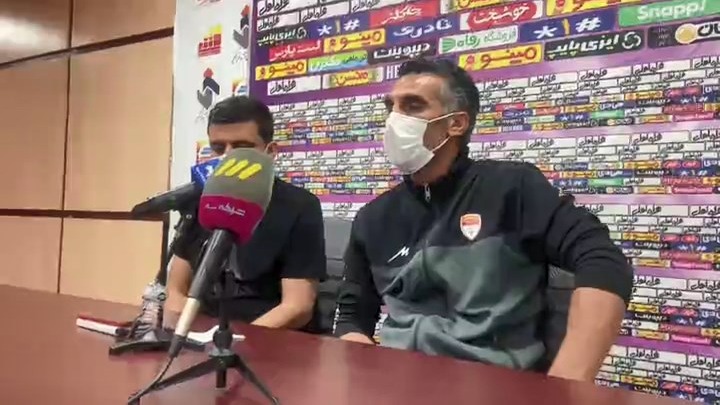 کنفرانس خبری مهدی هاشمی نسب مربی فولاد پس از برتری مقابل استقلال