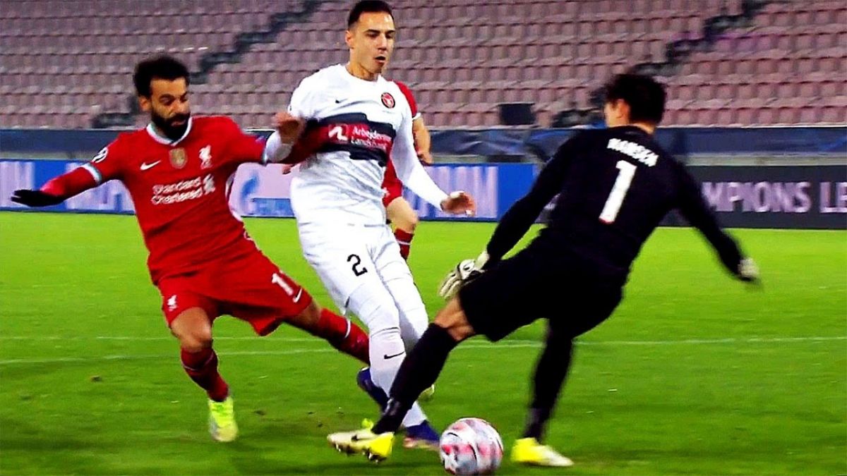 حرکات تکنیکی بازیکنان در بازی میدتیلند 1-1 لیورپول