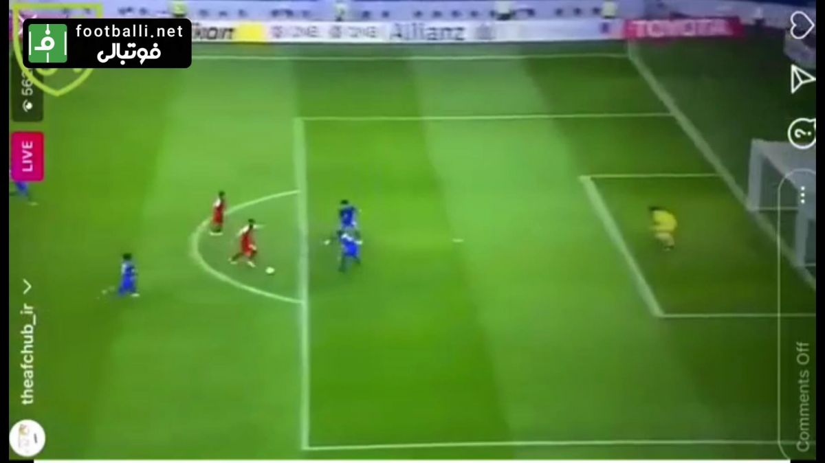گل اول پرسپولیس به اولسان با گزارش عادل فردوسی پور