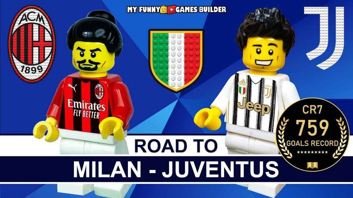 پیش نمایش بازی یوونتوس و میلان با عروسک لگو