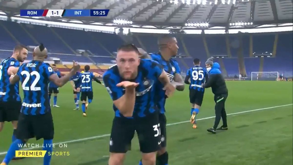 گل اول اینتر به رم (اشکرینیار)