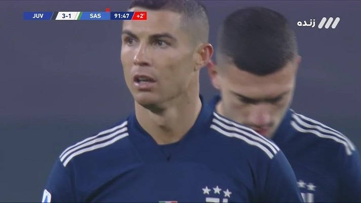 گل سوم یوونتوس به ساسولو (رونالدو)