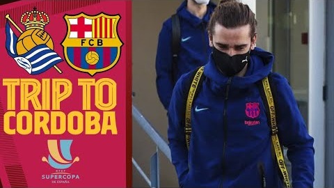 سفر بازیکنان بارسلونا به کوردوبا برای بازی با سوسیداد