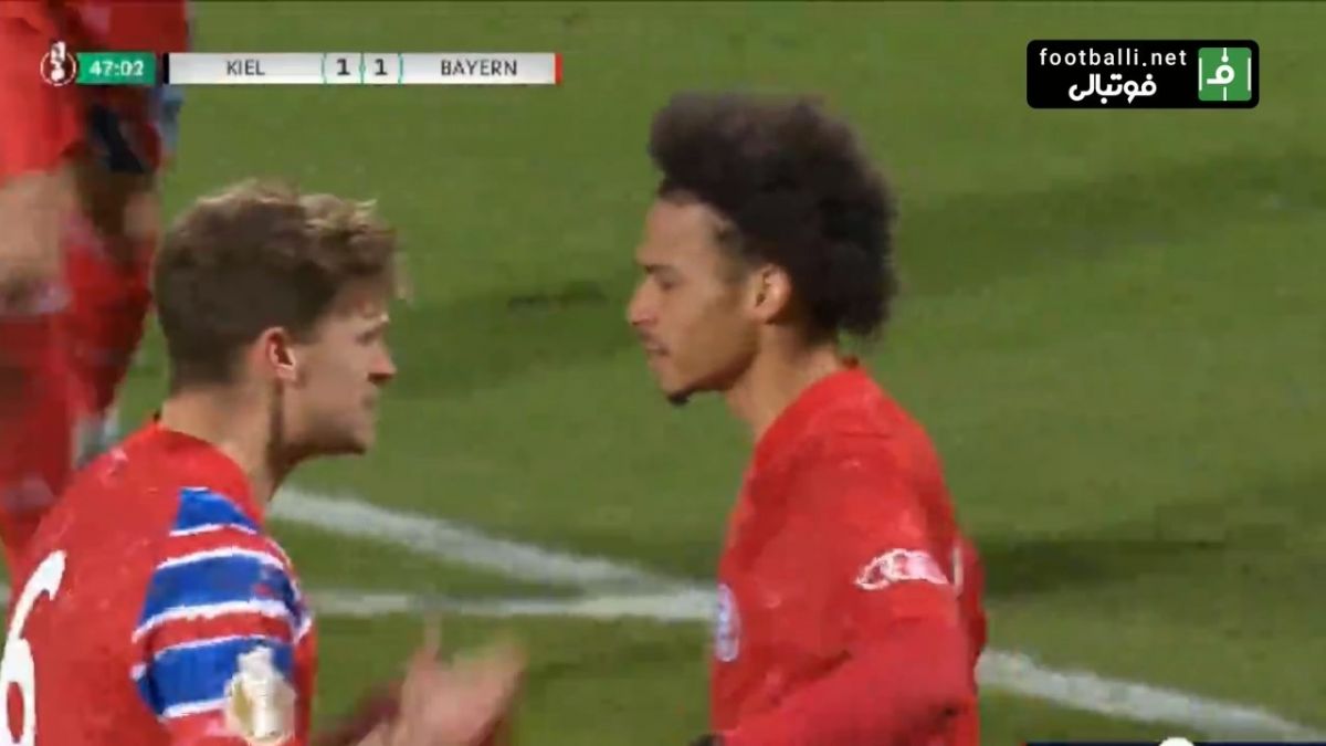 گل دوم بایرن مونیخ به هولشتاین کیل (ضربه ایستگاهی سانه)