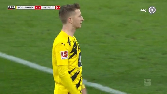 پنالتی هدر رفته مارکو رویس مقابل ماینتس