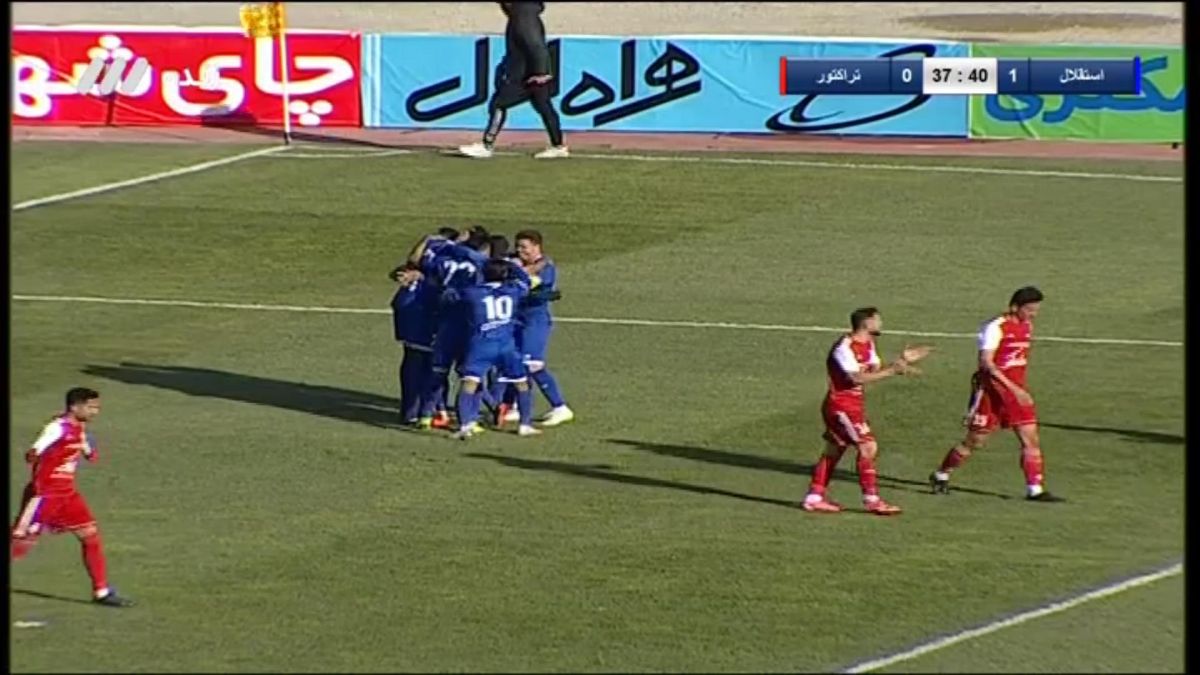 گل اول استقلال به تراکتور (دیاباته)