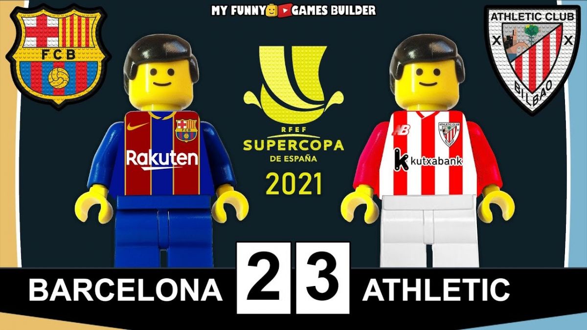 شبیه سازی بازی بارسلونا 2-3 اتلتیک بیلبائو با عروسک لگو