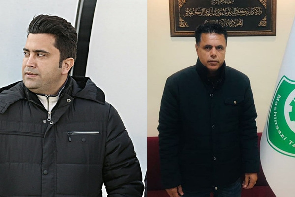 حسین خطیبی مدیرفنی و سعید اخباری سرمربی ماشین سازان