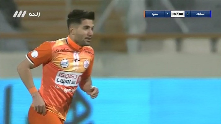 گل اول سایپا به استقلال (مالکی)