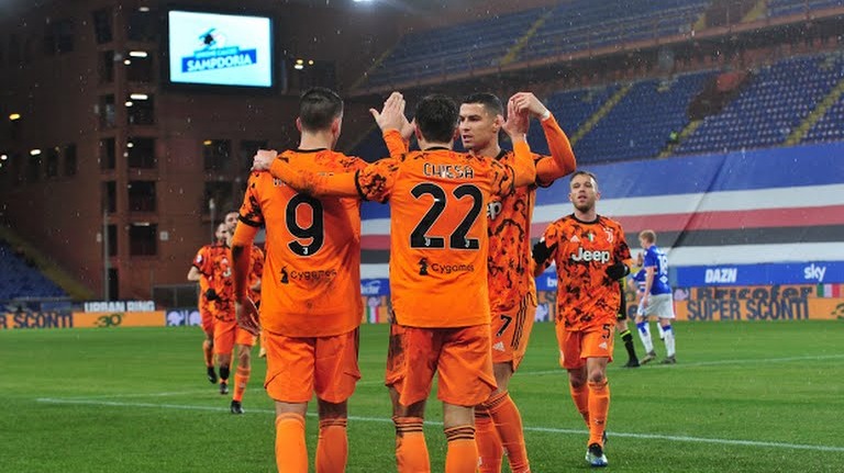 گل اول یوونتوس به سمپدوریا (کیه زا)