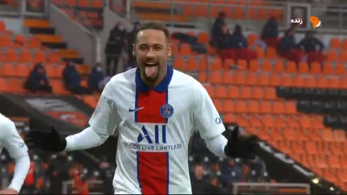 گل دوم پاری سن ژرمن به لورینت (دبل نیمار - پنالتی)