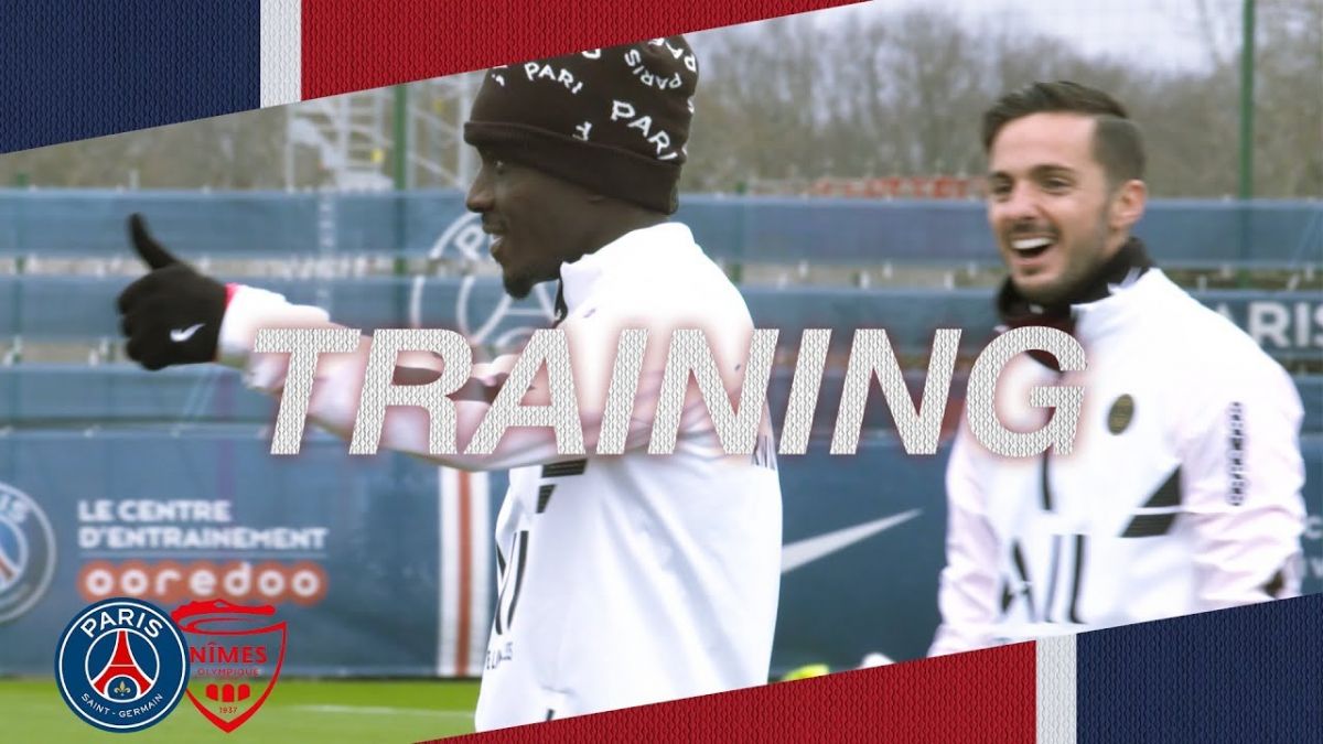 آخرین تمرین پاری سن ژرمن پیش از بازی با نیم