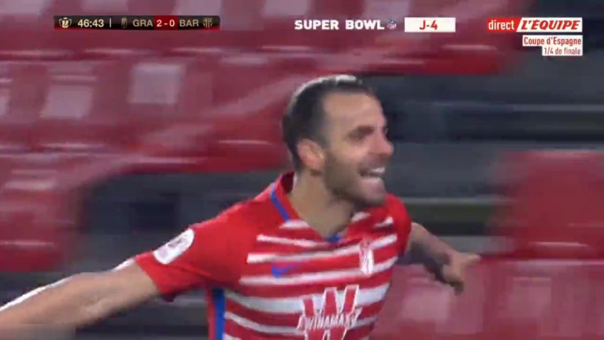 گل دوم گرانادا به بارسلونا (سولدادو)