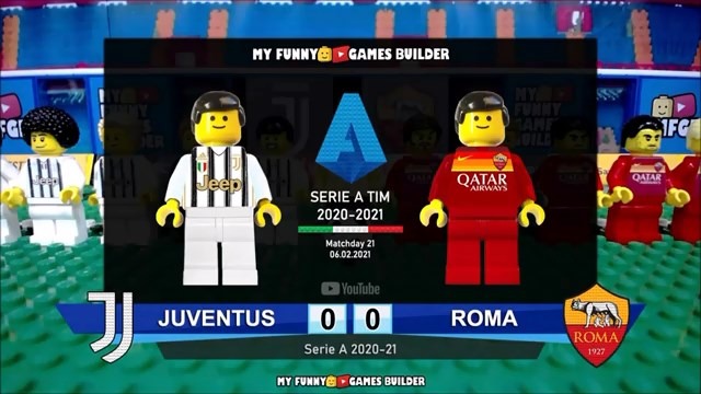 شبیه سازی بازی یوونتوس 2-0 رم با عروسک لگو