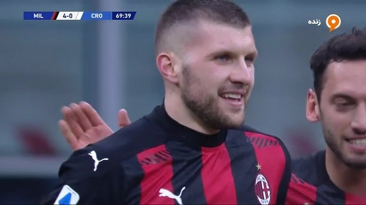 گل چهارم میلان به کروتونه (دبل آنته ربیچ)
