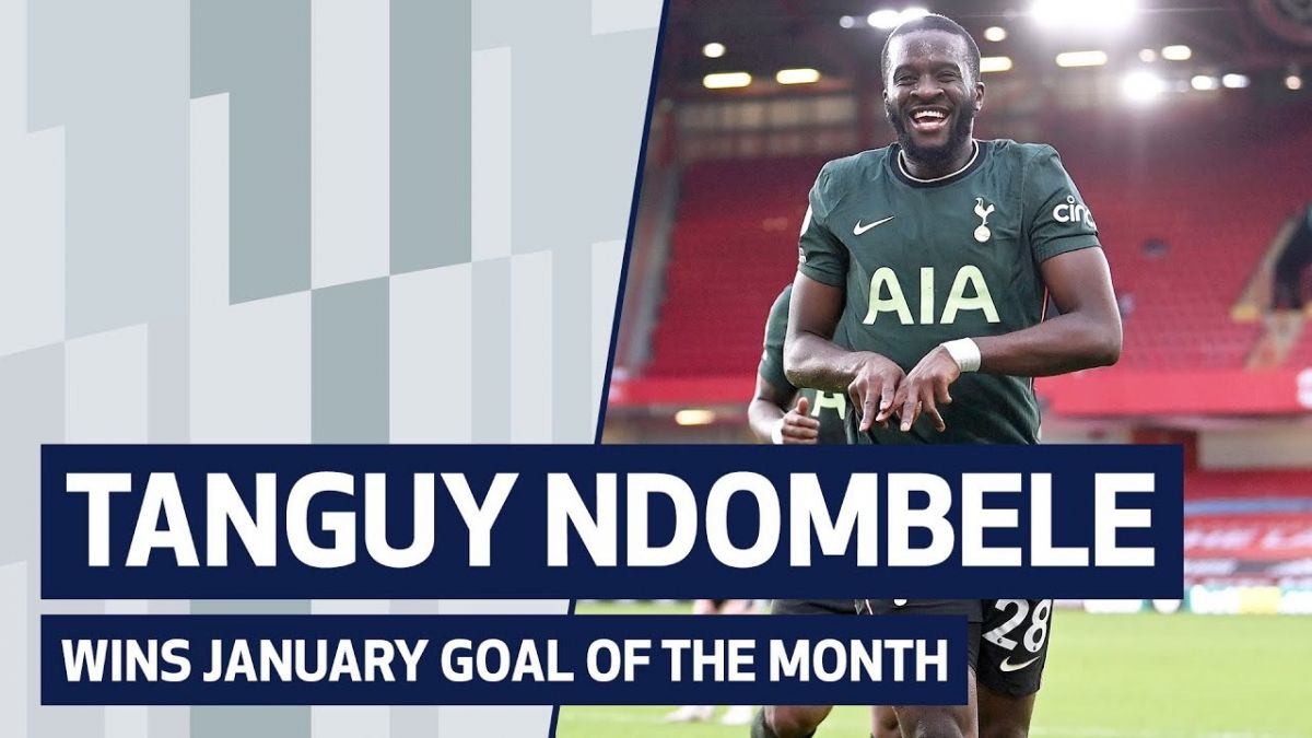 سوپرگل استثنایی تانگی اندومبله بهترین گل تاتنهام در ماه ژانویه 2021