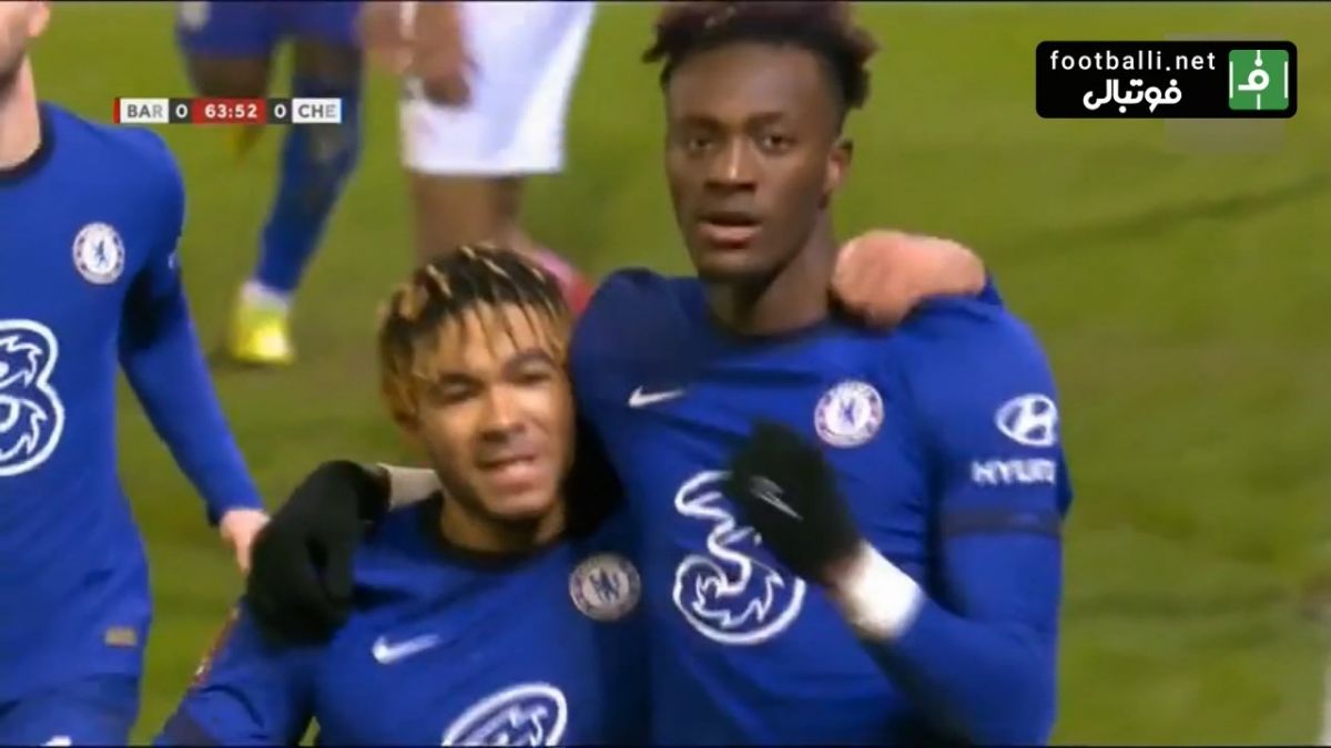 گل اول چلسی به بارنزلی (آبراهام)