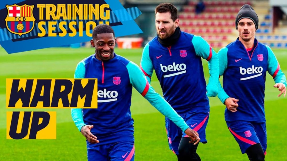آخرین تمرین بارسلونا پیش از تقابل با آلاوز
