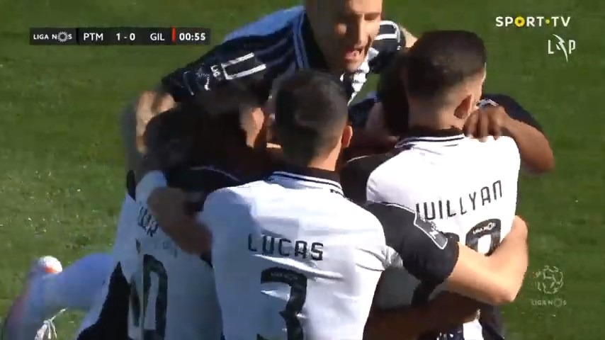 گل اول پورتیموننزه به ژیل ویسنته (پاس گل جعفر سلمانی)