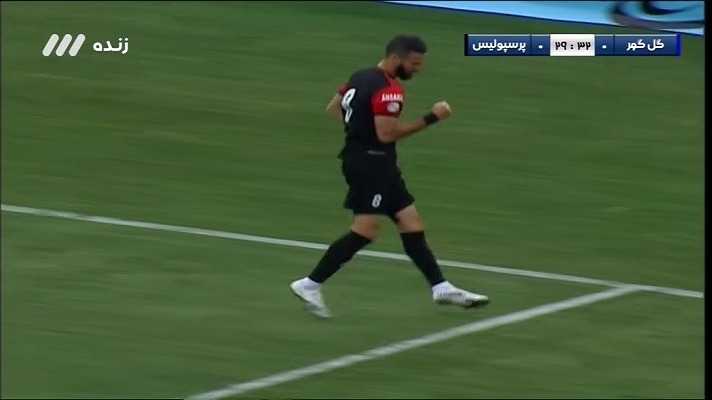 گل اول پرسپولیس به گل گهر سیرجان (احمد نوراللهی)